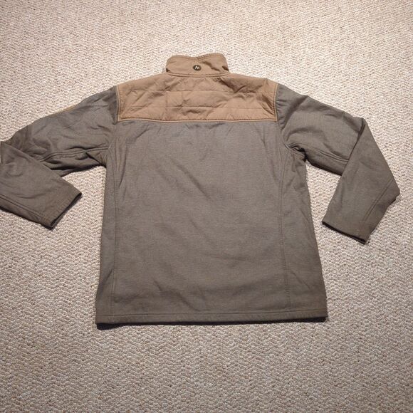 Marmot Reactor Fleece Jacket Mens Large Green Brown Full Zip Outdoor - Picture 4 of 8
